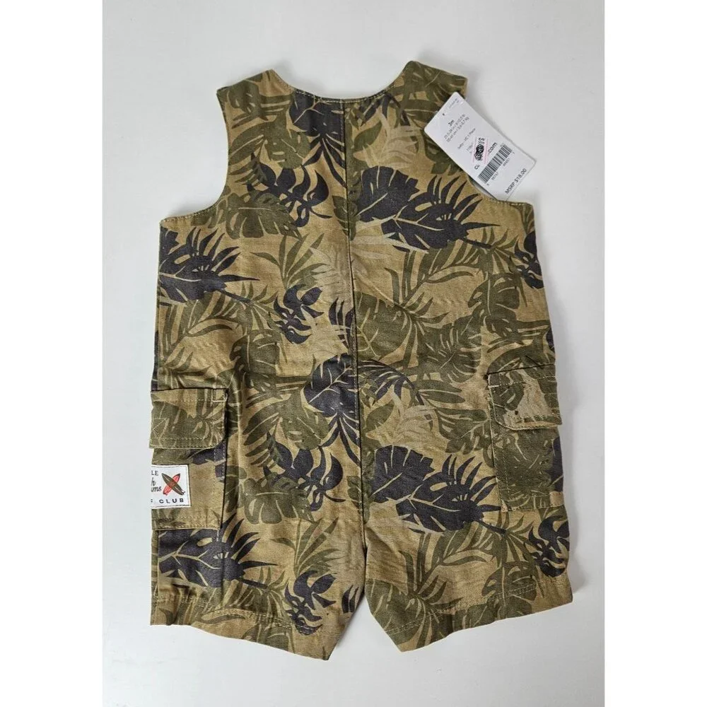 Carters Unisex 3 Month Baby Jungle Print Romper Little Beach Bum Collection